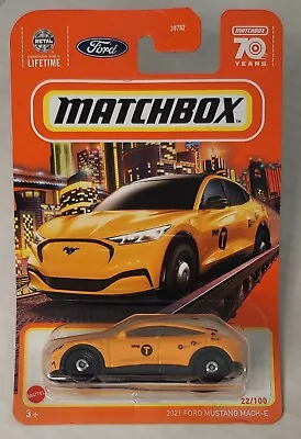 2021 Ford Mustang Mach-E 22/100 Matchbox 2023 HKW77 Yellow • $7