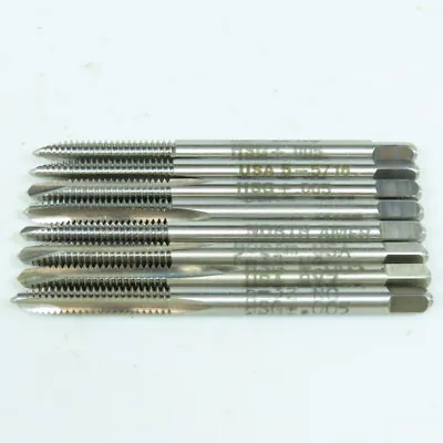 North American 6-32 NC Straight Thread 2 Flute Plug Tap Lot Of 9 • $29.99