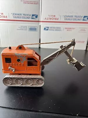 Vintage Hubley Kiddie Toy Orange Metal #488 Steam Shovel Excavator • $42.95