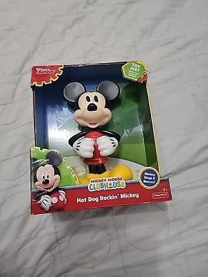 Fisher-Price Disney Mickey Mouse Clubhouse Hot Dog Rockin' Mickey Works Sings • $12.99