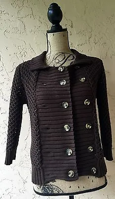 Isaac Mizrahi For Target Women’s Collared Long Sleeve Brown Argyle Sweater Fall • $14.99