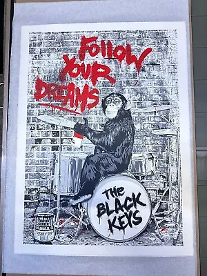 Mr Brainwash - THE BLACK KEYS LA Staple Center Poster  10-6-2012 • $2100