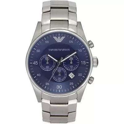 Emporio Armani AR5860 Quartz  Mens Stainless Steel Chronograph Watch • £73.99