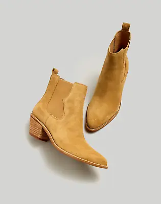 New MADEWELL The Watkin Ankle Boots In Toffee Suede • $89.96