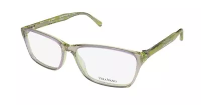 New Vera Wang V348 Eyeglasses Crystal Womens 55-14-135 Full-rim Designer Plastic • $29.95