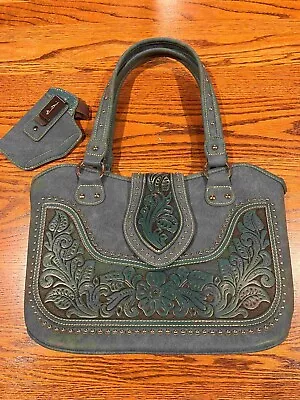 Montana West Woman's Concealed Carry Purse/Handbag Turquoise W/Holster • $48.50