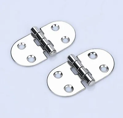 2Pcs Stainless Steel Marine Hinges 3  X 1.5  Gate/Table/Boat Strap Hinges  • $12