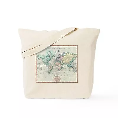 CafePress Vintage Map Of The World (1801) Tote Bag (1550206832) • $10.99