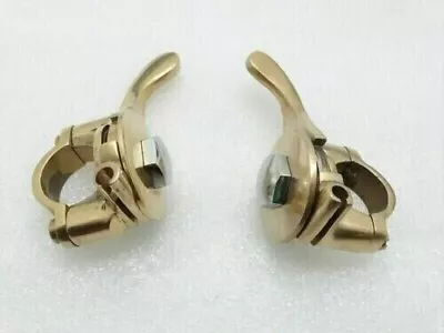 7/8  Handlebar Flat Choke Lever Right & Left Side Brass For Universal • $19.32