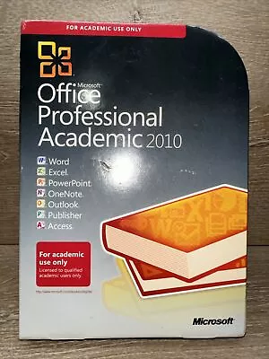 Microsoft Office Professional 2010 Academic T6D-00123 Pro Full W/ Key SEALED NEW • $80