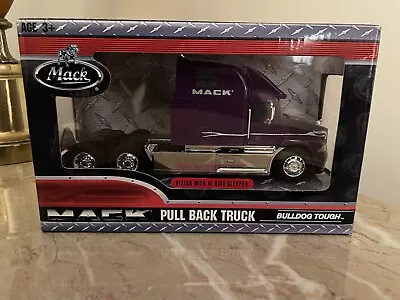Mack Pull Back Truck Vision W/ Hi-Rise Sleeper Planet Toys Bulldog Tough • $49.99