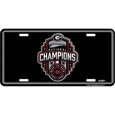 Georgia Bulldogs National Champions Back To Back 2021 2022 Licence Plate Car Tag • $12.97
