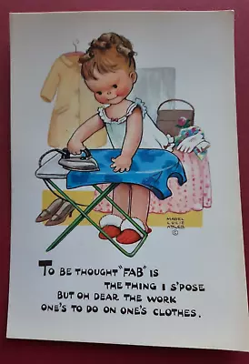 £2.49 • Buy Artist Mabel Lucie Attwell Fab Ironing Valentines 6303