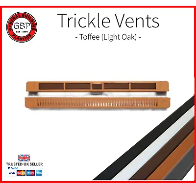 Trickle Vents UPVC Window Slot Air Ventilation Reduces Condensation EasyVent • £4.99