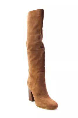 MICHAEL Michael Kors Womens Luggage Suede Knee High LEIGH BOOTS Shoes Size 7M • $129