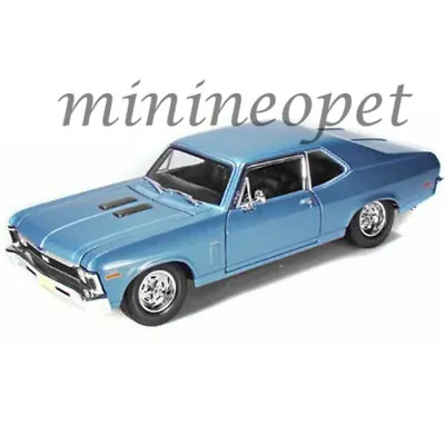 Maisto 31132 1970 Chevrolet Nova Ss Coupe 1/18 Diecast Model Car Blue • $32.55