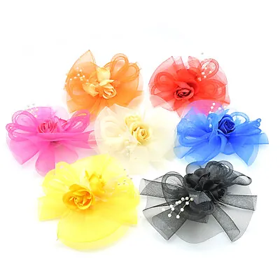 Fascinator Headpieces Veil Flower Hat Brooch Clip Bride Wedding Cocktail Party  • $7.99