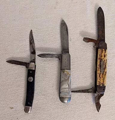 Lot Of 3 Vintage Pocket Knives Barlow Scout  • $4.99