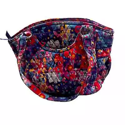 Vera Bradley Glenna Satchel Purse Impressionista Floral Quilted Shoulder Bag • $25