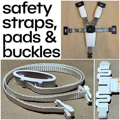 Mamaroo 5 Point Harness Safety Strap Buckle Clips & Crotch Shoulder Pads Parts • $19.95