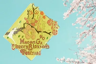 1990 Cherry Blossom Festival - Macon Georgia Gold Metal Souvenir Collector Pin • $12.95