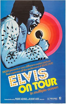 1972 Elvis On Tour Movie Poster 11X17 Elvis Presley The King Tom Parker 🎙⭐👑🍿 • $12.93