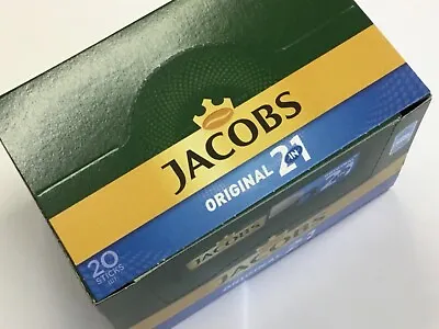 JACOBS  ORIGINAL  2 In 1 Instant Coffee Sticks Box ... 20 X 14 Gr • £6.54