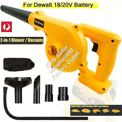 【2in1】Cordless Leaf Blower For Dewalt 20V Battery Electric Leaf Blower & Vacuum • $50.99