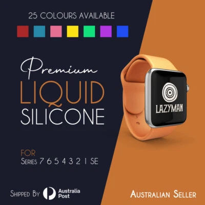 $4.75 • Buy For Apple Watch IWatch Series Band 7 SE 6 5 4 3 2 Sports Silicone Bracelet Strap