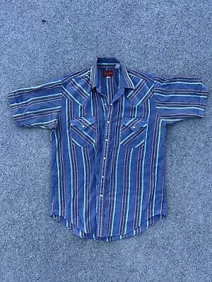 Vintage Ely Plains Pearl Snap Mens Medium  • $18