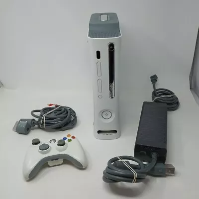 Original Xbox 360 20GB White Console Bundle With Controller & Cables WORKING! • $70