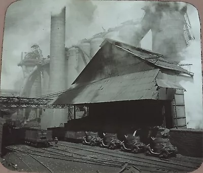 $39.99 • Buy Iron Industry Production Blast Furnace, Pittsburgh, Photo On Glass, Corner Crack