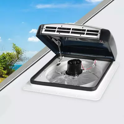 Manan Caravan Roof Vent 12V Hatch Air Exhaust Fan Rain RV Trailer Motorhome • $299.95
