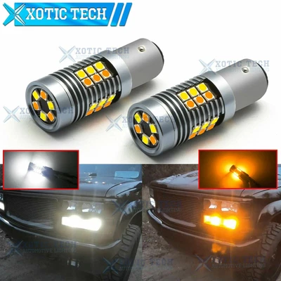 $19.19 • Buy 2357 Dual Color LED Turn Signal Parking Light Bulb For Chevy C/K1500 Silverado
