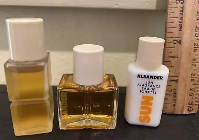 VTG Jill Sander Fragrance Miniature Mini  Lot Woman Woman Ll & Sun 1979-1989 • $19