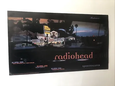 Radiohead Vintage Concert Poster From San Francisco April 1998 • £15