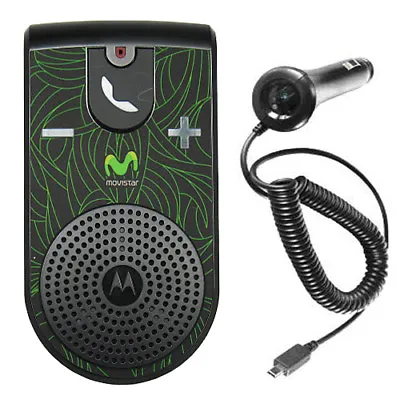 NEW Genuine Motorola T307 Movistar Bluetooth Speakerphone Car Kit W. Car Charger • $36.99