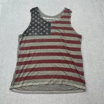 Mossimo Supply Shirt Mens XL USA Flag Tank Sleeveless Light Weight Shirt  • $14.88