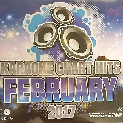 £4.99 • Buy Vocal-Stars Karaoke Chart Hits - February 2017 (18 Top Chart Hits) CDG Disc