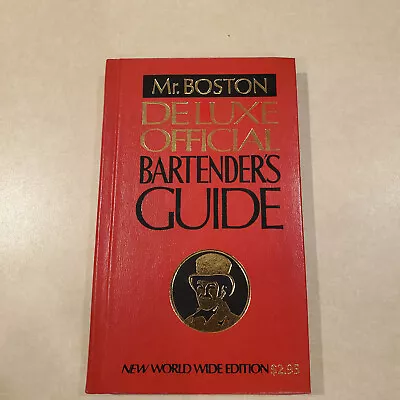 Mr. Boston Deluxe Official Bartender's Guide 1979 58th Printing Hardcover • $7.50