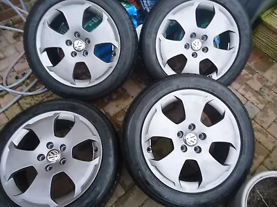 17x4 Alloys Wheels And WINTER TYRES Will Fit VwT4 VW Caddy Golf Passat Sharan • $562.01