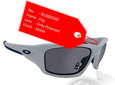 Oakley Sunglasses Valve Matte Fog Grey Polarized Lens NIB OO9236-0560 • $66.86