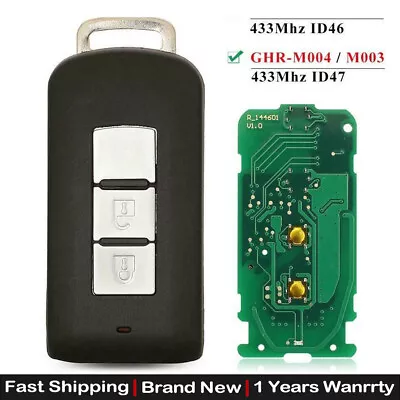 Keyless Smart Key Prox Remote Fob For Mitsubishi Montero L200 2015-2020 GHR-M004 • $64.59
