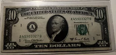 1969 C $10 Ten Dollar Bill Federal Reserve Note District Boston “A” • $19.99