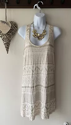 £3.50 • Buy M&S Limited Collection Beige Aztec Tribal Print Top Long Blouse Size UK 16