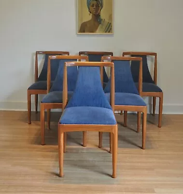 $745 • Buy Set Of 6 Retro Vintage Danish Style Teak Mid Century Dining Chairs ~ C1980's.