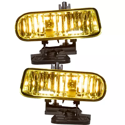 For 1999-2002 GMC Sierra 1500 2500 2000-2006 GMC Yukon Fog Lights Yellow Len Set • $29.99