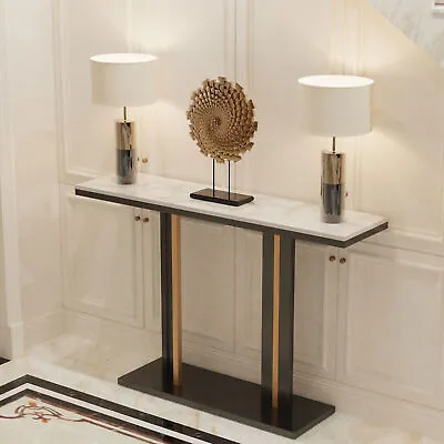 Luxury Marble Top Console Table 46  Hallway Entrance Table Hallway Hall Entrance • £159.92