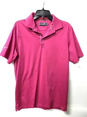 Mizuno Pro Collection Polo Golf Shirt Men's Size Medium W/LOGO Pink • $27.99