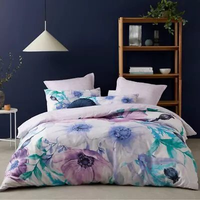 Logan And Mason Lovelle Quilt Cover Set Lilac • $34.97